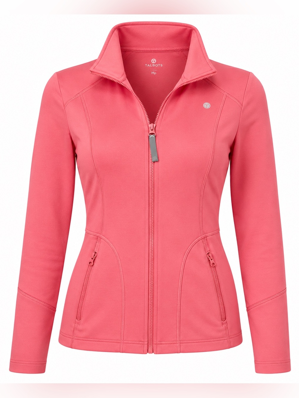 Talbots Performance Coral Full Zip Athletic Jacket MP Athleisure Golf Tennis